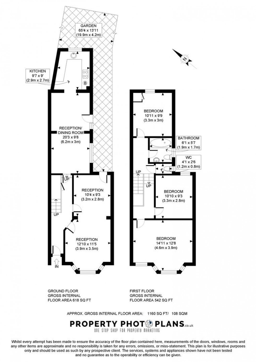 Floorplan for Long Lane, East Finchley, London