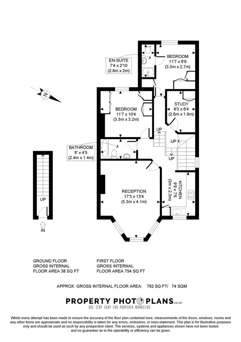 Floorplan for Fordwych Road, Cricklewood, NW2