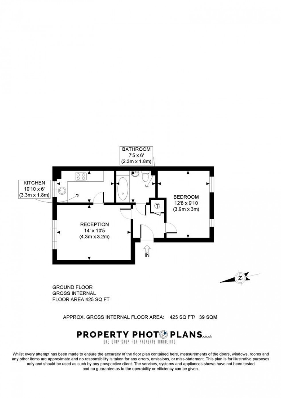 Floorplan for Draycott Close, Cricklewood, London