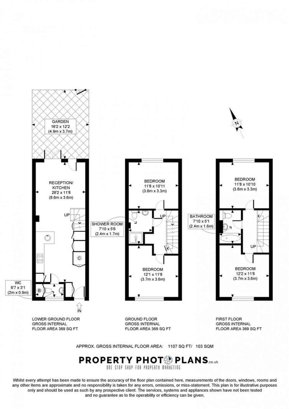 Floorplan for New Trinity Road, East Finchley, London