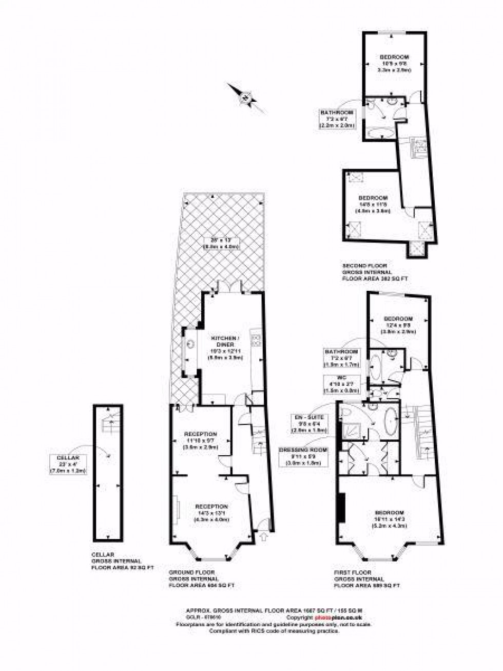 Floorplan for Solent Road, West Hampstead, London