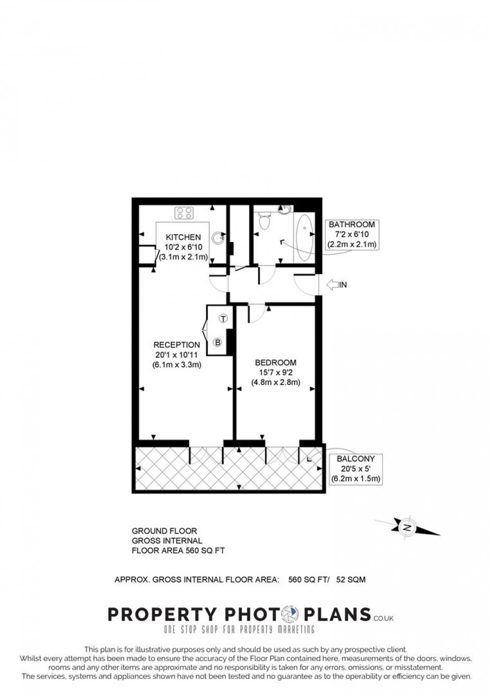 Floorplan for Finchley Road, Hampstead, London