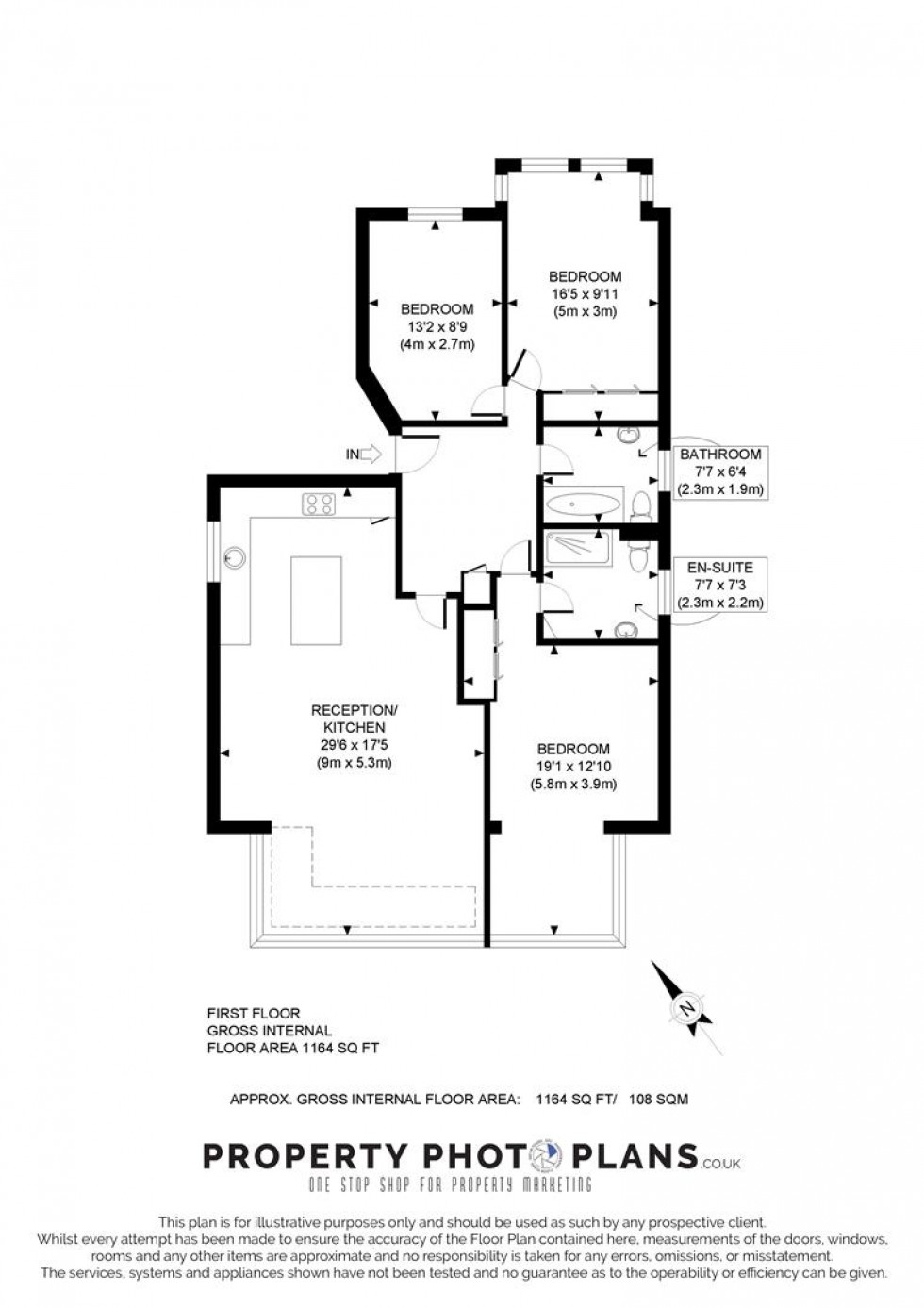 Floorplan for Broadhurst Gardens, South Hampstead, London
