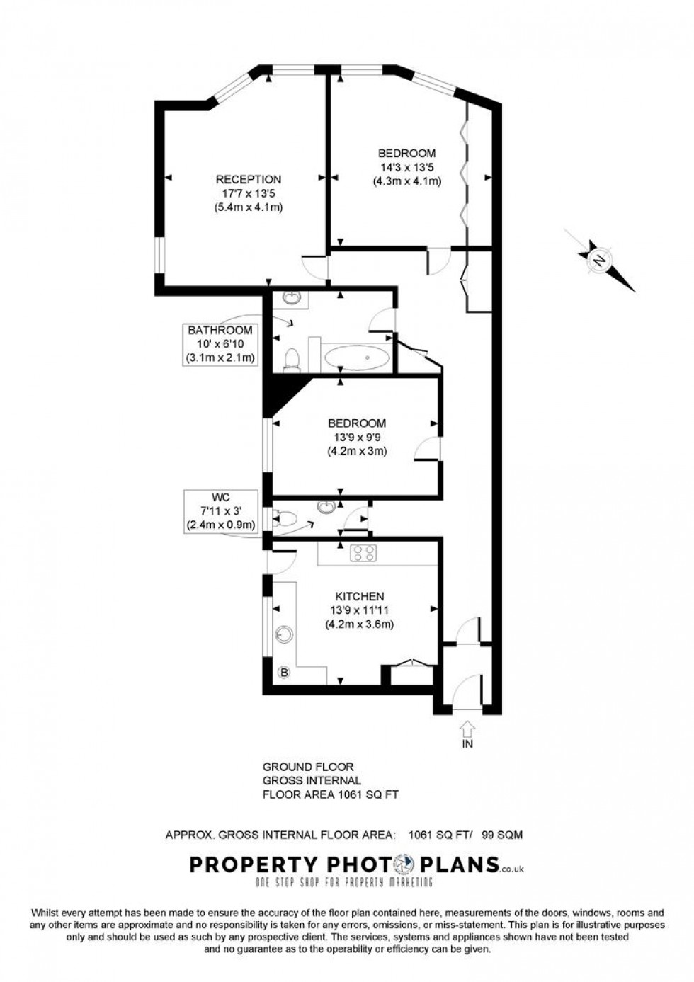 Floorplan for Dunrobin Court, Finchley Road, Hampstead