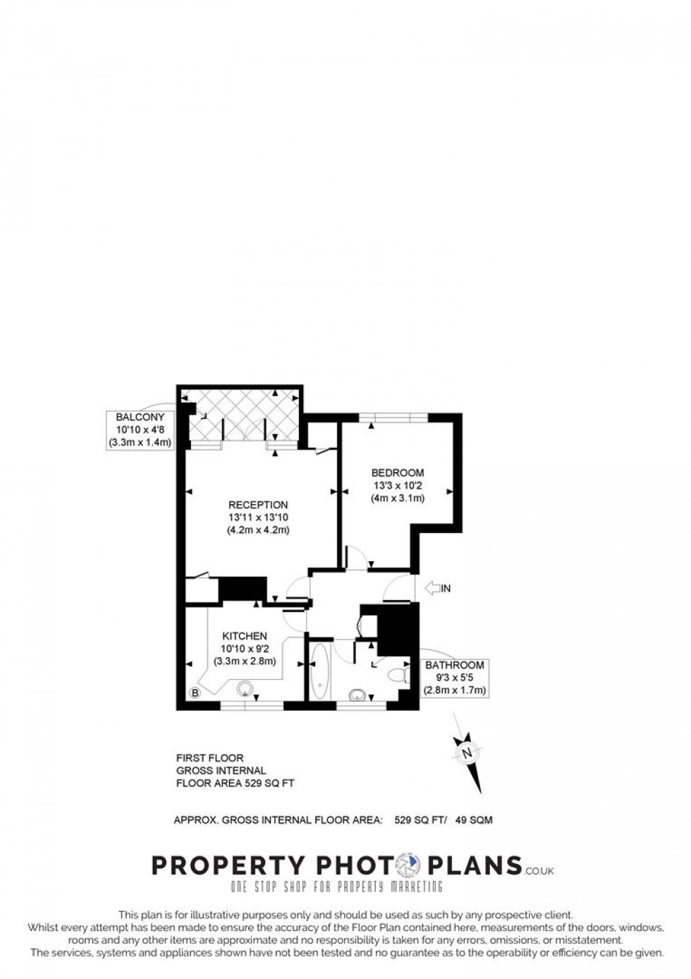 Floorplan for Felton Close, Borehamwood, WD6