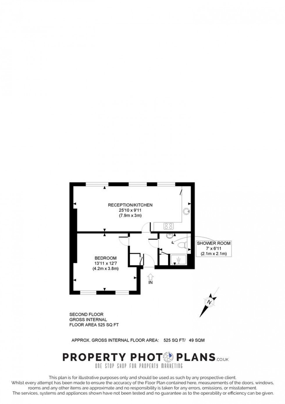 Floorplan for Rosemont Road, Finchley Road, London, NW3
