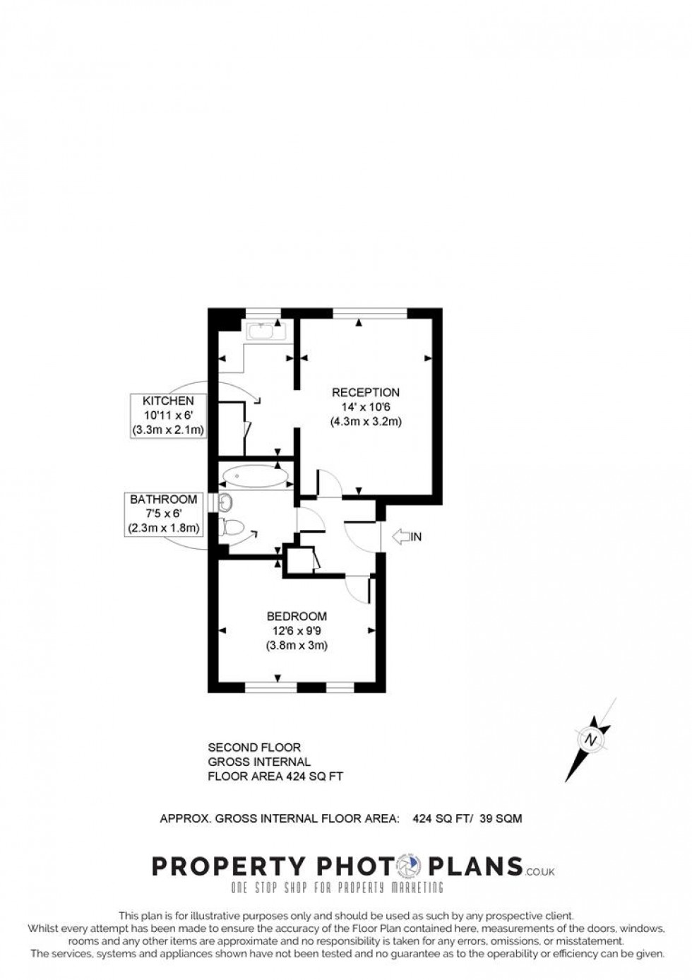Floorplan for Draycott Close, Cricklewood, London, NW2