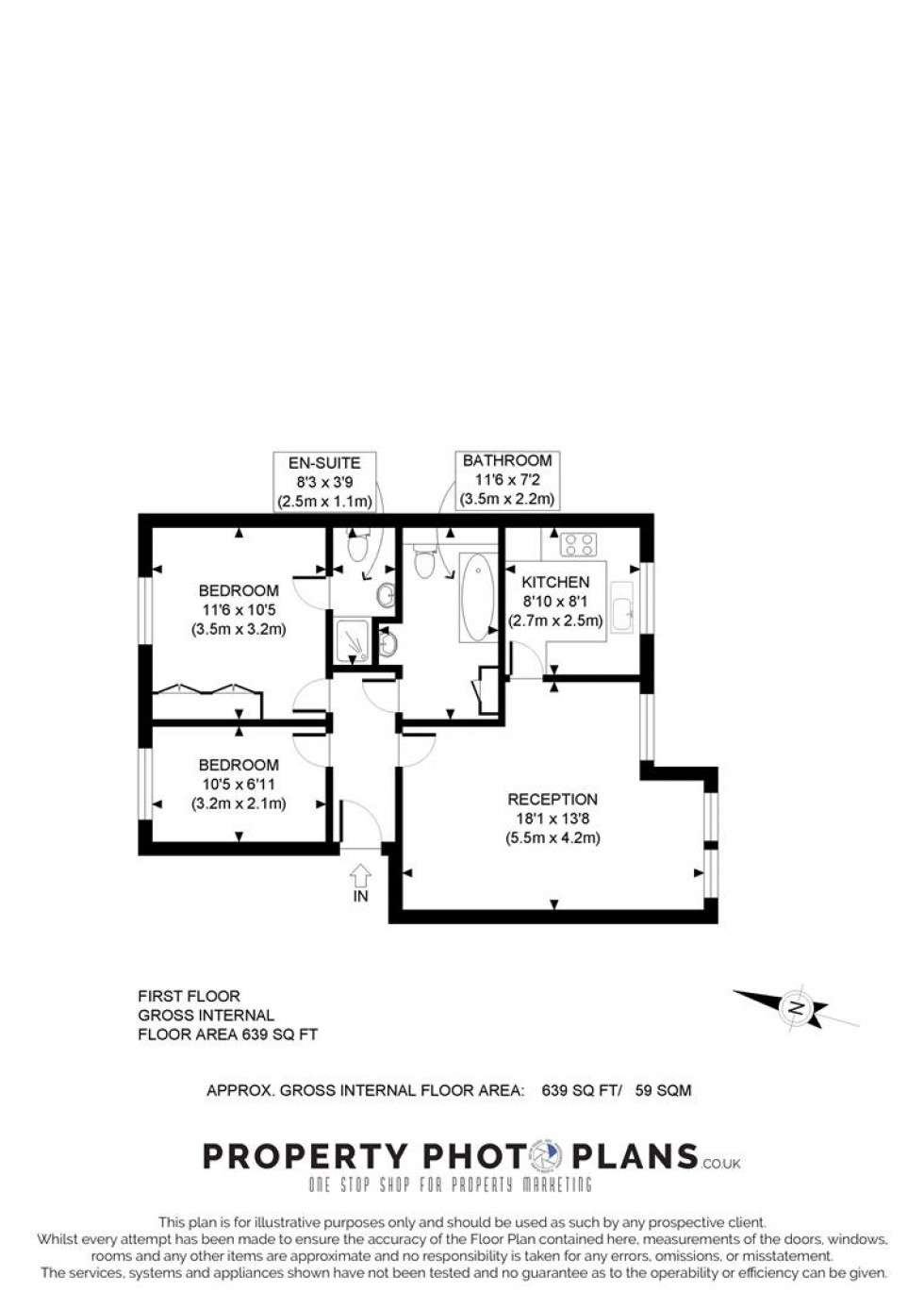 Floorplan for Kingweston Close, Cricklewood, London