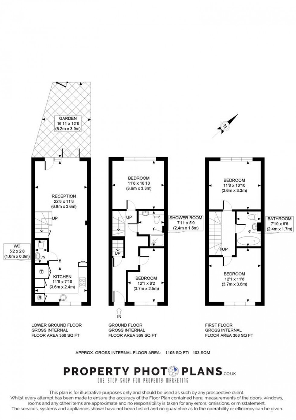 Floorplan for New Trinity Road, East Finchley, London