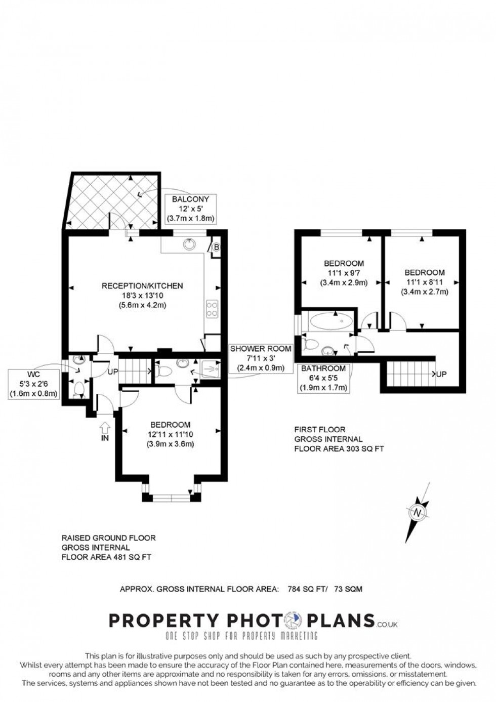 Floorplan for Mill Lane, West Hampstead, London, NW6