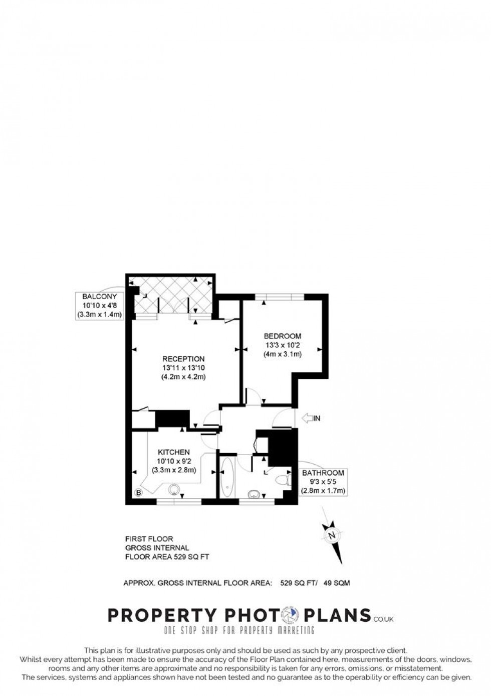 Floorplan for Felton Close, Borehamwood
