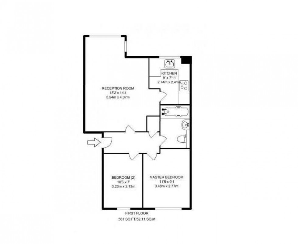 Floorplan for Dairyman Close, Cricklewood, London, NW2