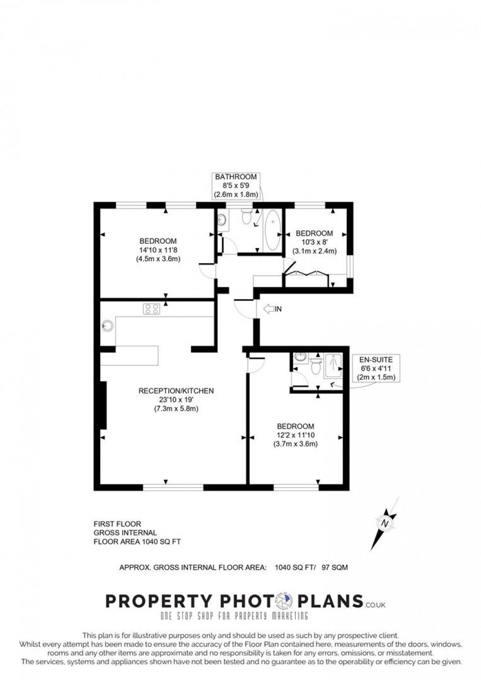 Floorplan for Aberdare Gardens, South Hampstead, London