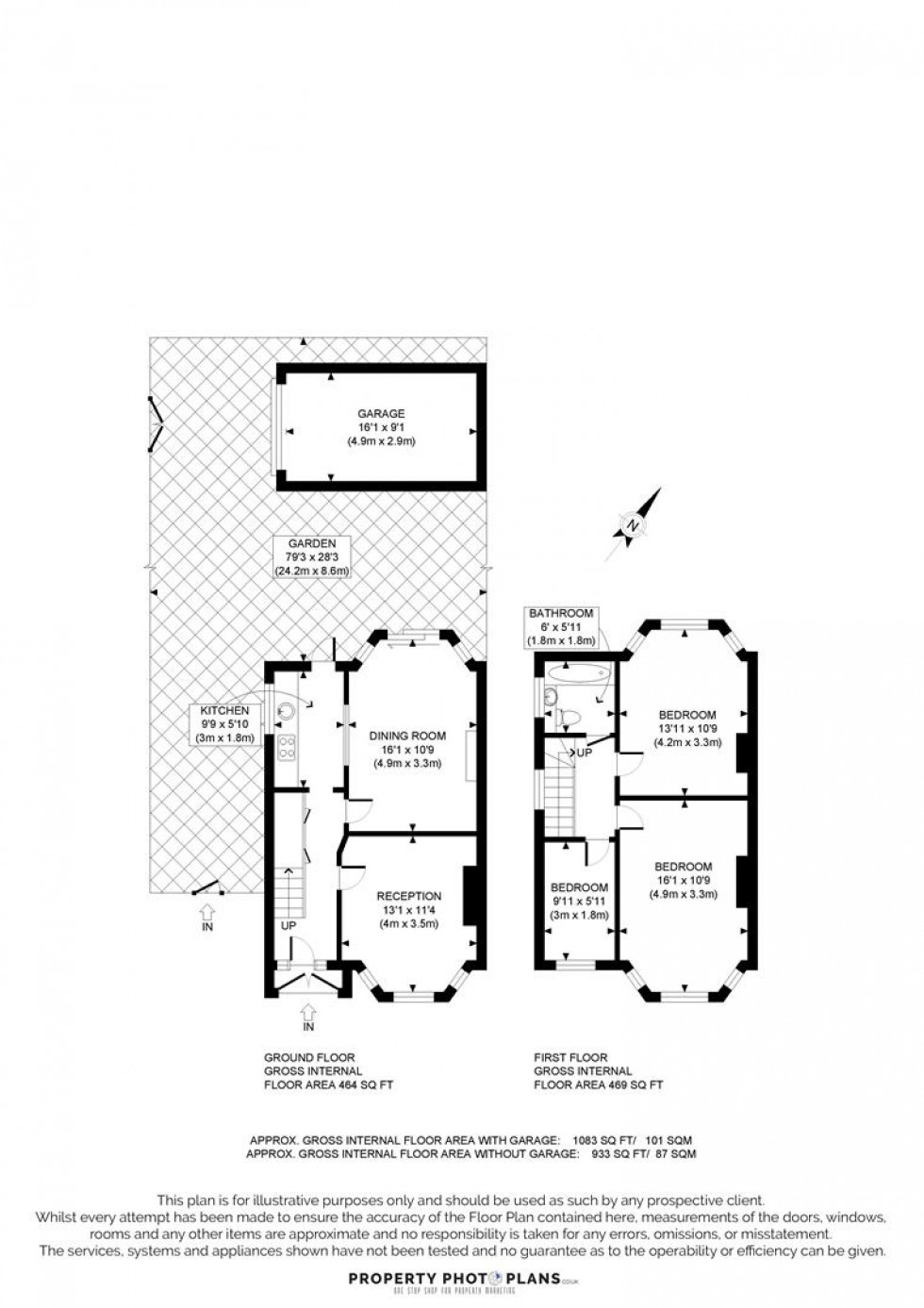 Floorplan for Chiltern Gardens, London