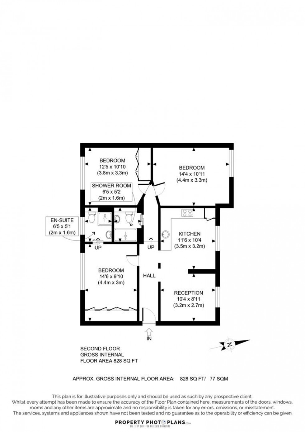 Floorplan for Gladstone Court. Anson Road, London, NW2