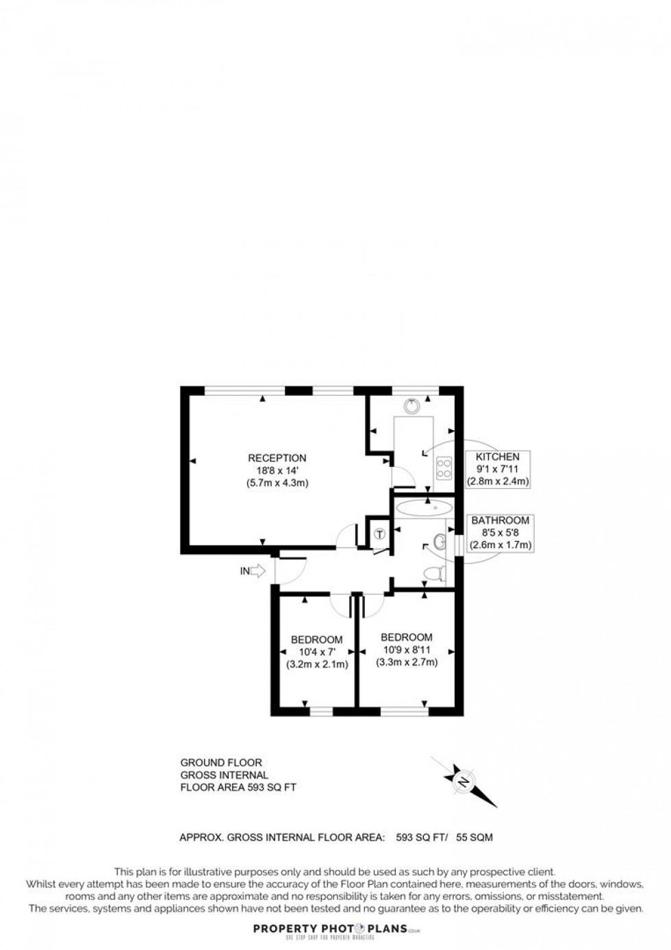 Floorplan for Windmill Drive, London