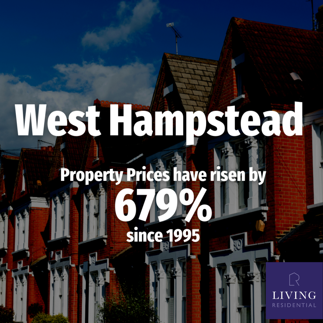West Hampstead Property Prices Have Risen by 679% Since 1995