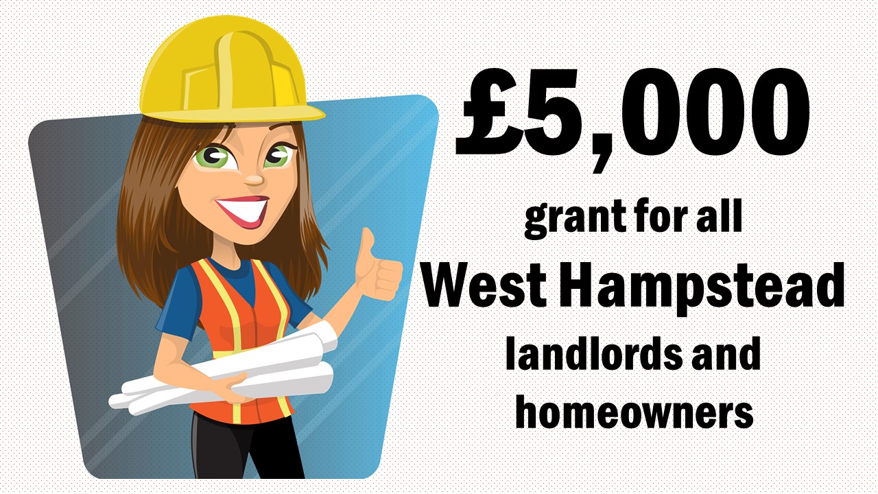 Every West Hampstead homeowner & landlord to receive up to £5,000 grant for roof insulation & double glazing from September