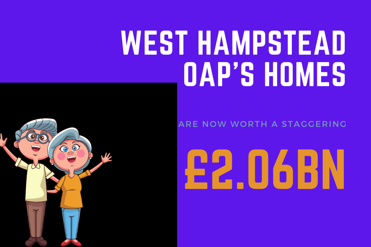 West Hampstead pensioner homeowners are now worth £2,055,900,000